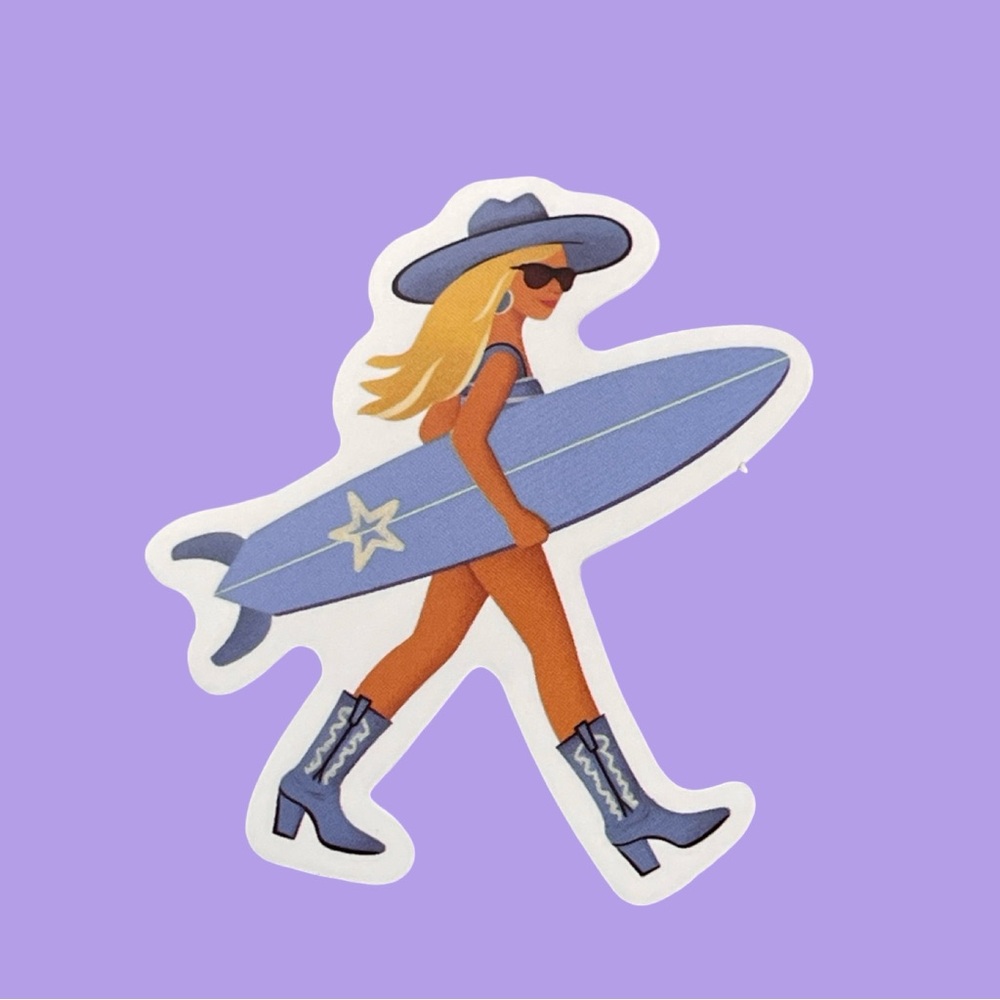 Surfing Sticker